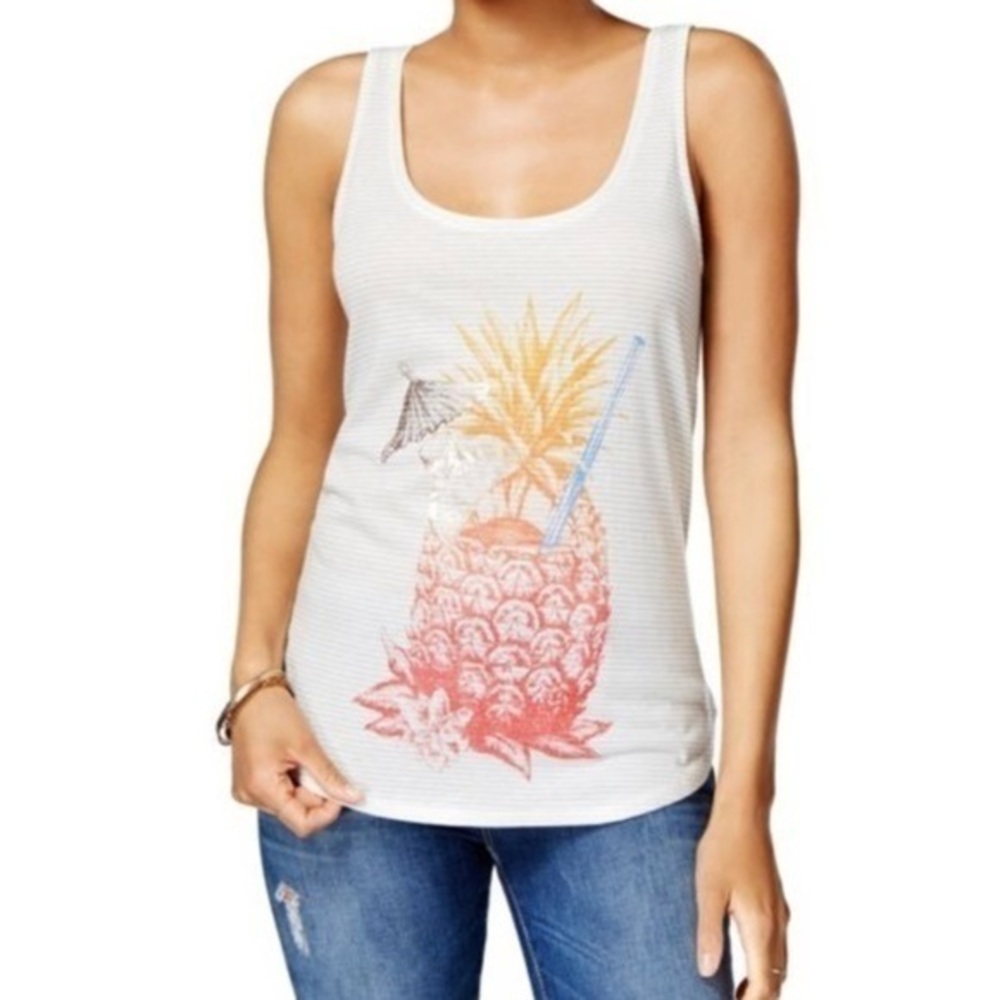Lucky🍀BRAND Pineapple Tropical Graphic Tank Top